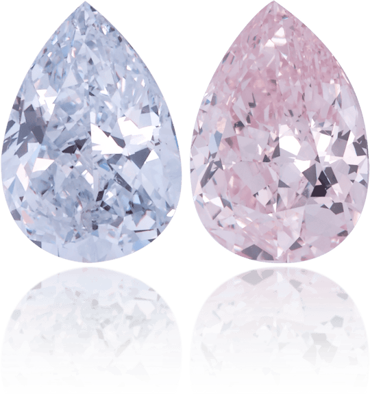 Natural Pink Diamond Pear Shape 2.03 ct set
