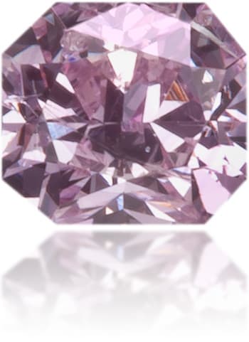 Natural Purple Diamond Square 0.09 ct Polished