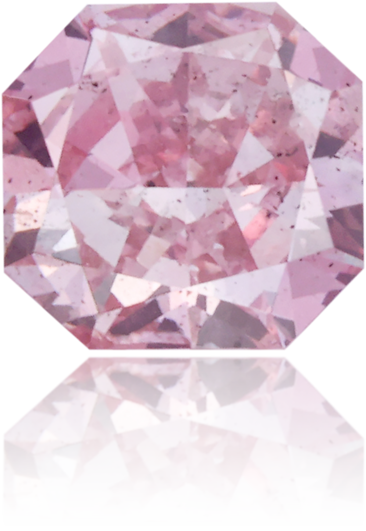 Natural Purple Diamond Square 0.42 ct Polished