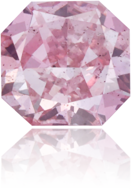 Natural Purple Diamond Square 0.42 ct Polished