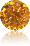 Natural Orange Diamond Round 0.24 ct Polished