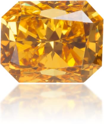 Natural Yellow Diamond Rectangle 0.50 ct Polished