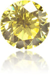 Natural Yellow Diamond Round 0.61 ct Polished