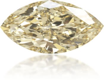 Natural Yellow Diamond Marquise 0.67 ct Polished