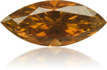 Natural Orange Diamond Marquise 0.56 ct Polished