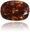Natural Orange Diamond Oval 0.51 ct Polished