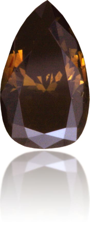 Natural Brown Diamond Pear Shape 0.64 ct Polished