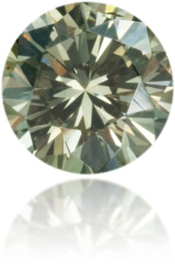 Natural Green Diamond Round 0.40 ct Polished