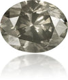 Natural Gray Diamond Oval 0.49 ct Polished