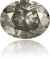 Natural Gray Diamond Oval 0.48 ct Polished