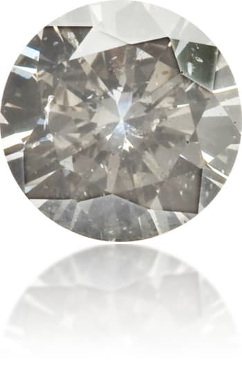 Natural Gray Diamond Round 0.17 ct Polished