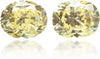 Natural Yellow Diamond Oval 0.38 ct set