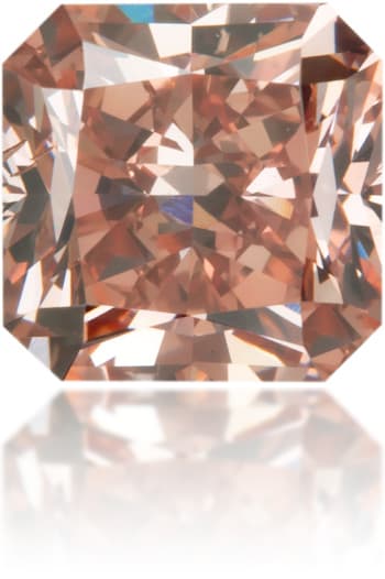 Natural Pink Diamond Square 0.78 ct Polished