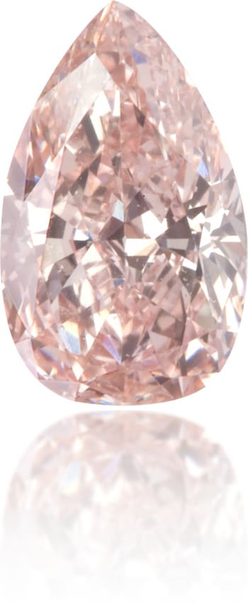 Natural Orange Diamond Pear Shape 0.64 ct Polished