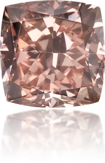 Natural Pink Diamond Square 0.23 ct Polished