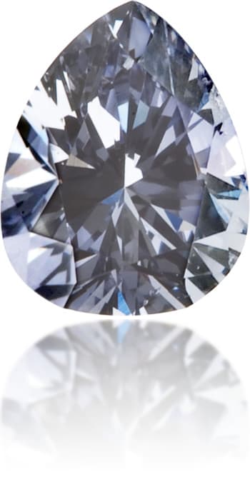 Natural Blue Diamond Pear Shape 0.15 ct Polished