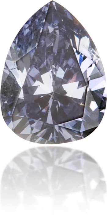 Natural Blue Diamond Pear Shape 0.12 ct Polished