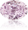 Natural Purple Diamond Oval 0.28 ct Polished