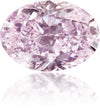 Natural Purple Diamond Oval 0.27 ct Polished