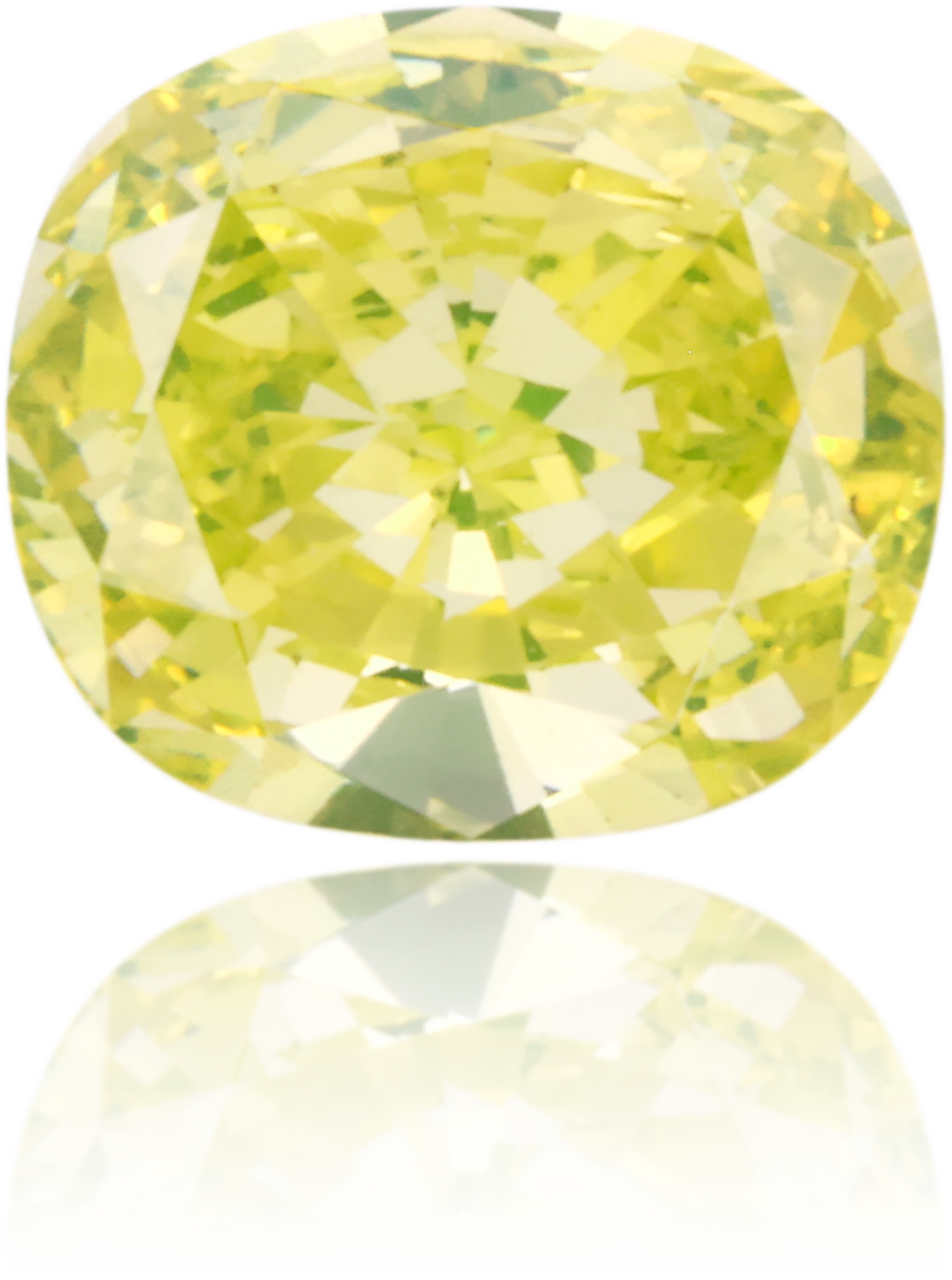 Natural Green Diamond Cushion 0.65 ct Polished
