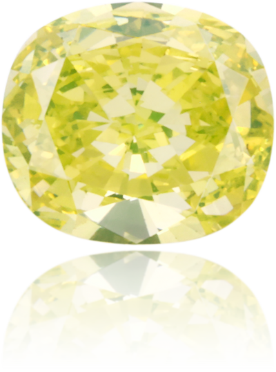 Natural Green Diamond Cushion 0.65 ct Polished
