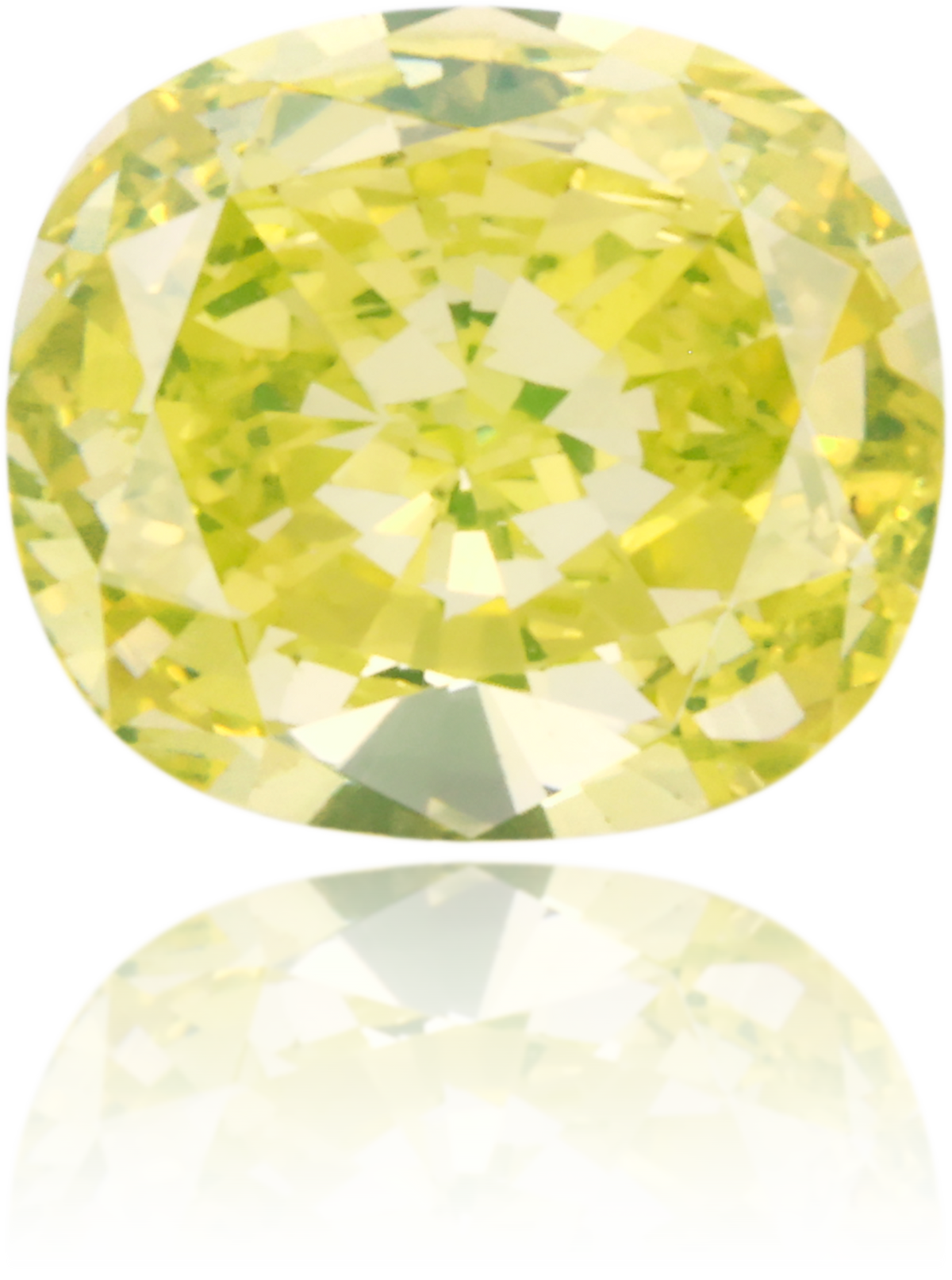 Natural Green Diamond Cushion 0.65 ct Polished