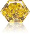 Natural Yellow Diamond Hexagon 1.59 ct Polished