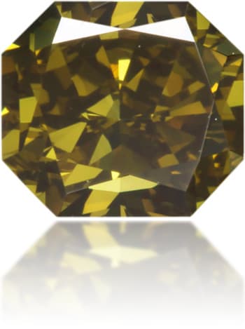 Natural Green Diamond Square 0.47 ct Polished