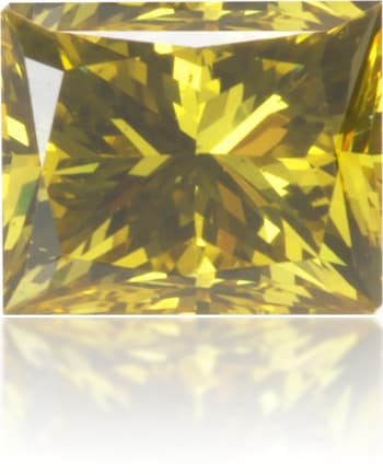 Natural Green Diamond Rectangle 0.37 ct Polished