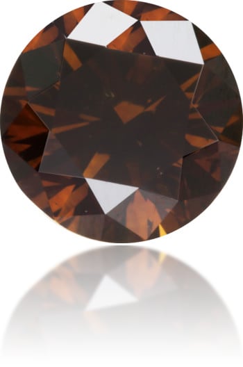Natural Brown Diamond Round 0.84 ct Polished
