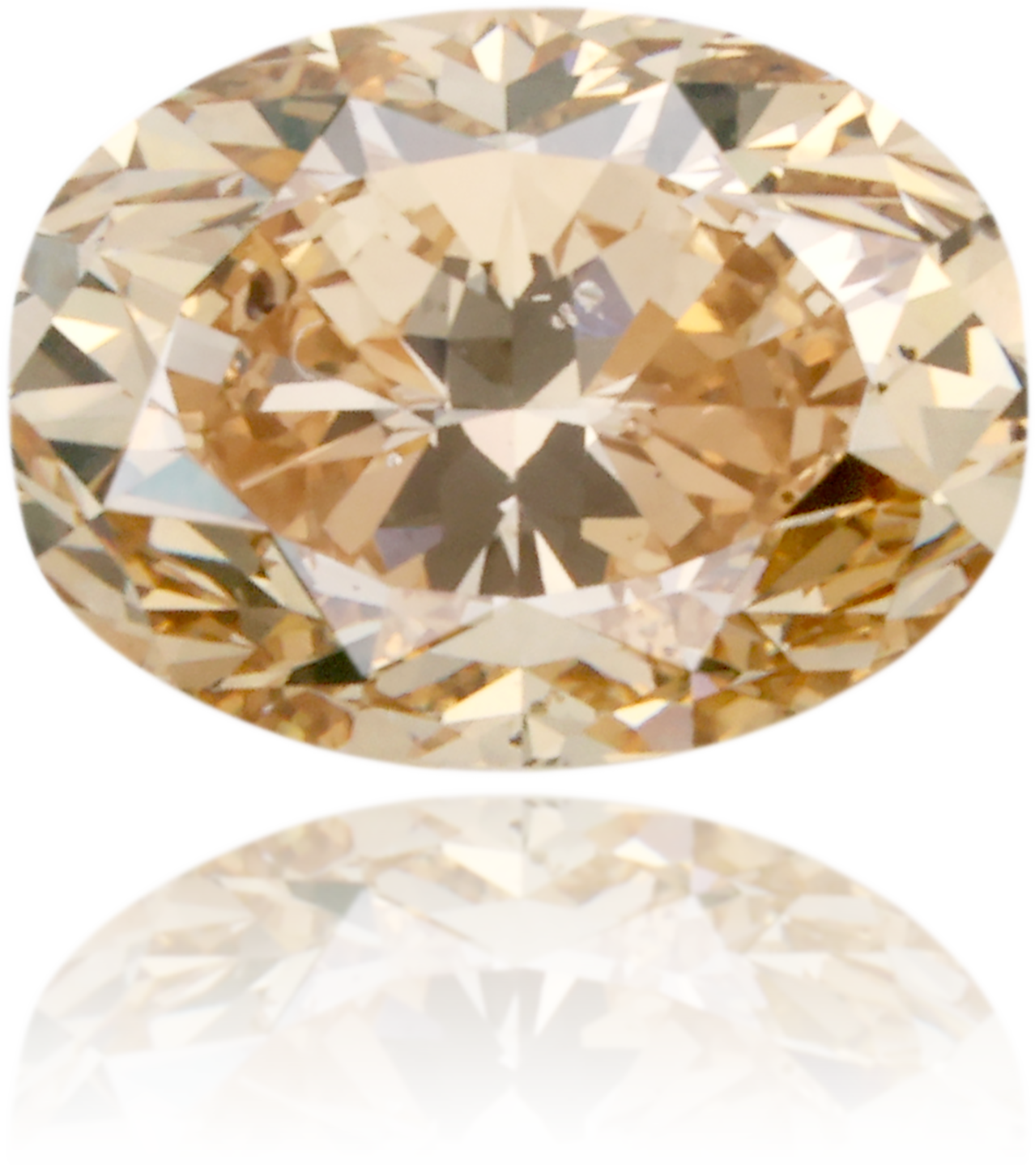 Natural Brown Diamond Oval 1.00 ct Polished