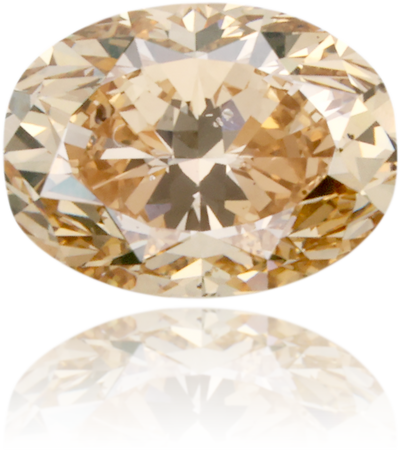 Natural Brown Diamond Oval 1.00 ct Polished