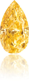 Natural Orange Diamond Pear Shape 0.51 ct Polished