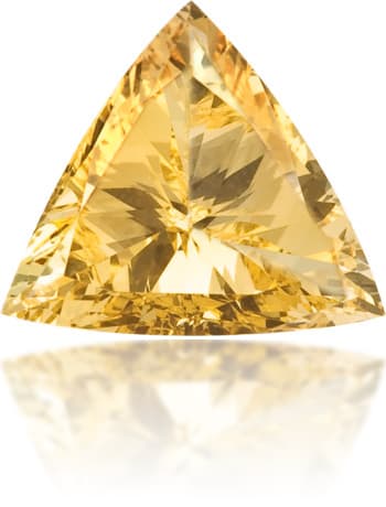Natural Orange Diamond Triangle 0.30 ct Polished