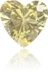 Natural Yellow Diamond Heart Shape 0.24 ct Polished