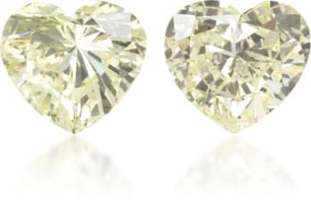Natural Yellow Diamond Heart Shape 0.52 ct set
