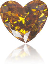 Natural Orange Diamond Heart Shape 0.53 ct Polished
