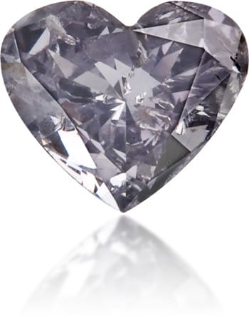 Natural Blue Diamond Heart Shape 0.20 ct Polished