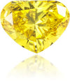 Natural Yellow Diamond Heart Shape 0.09 ct Polished