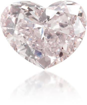 Natural Pink Diamond Heart Shape 0.26 ct Polished