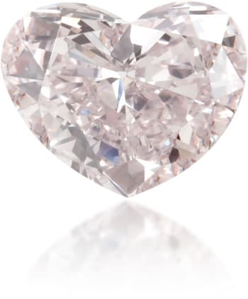 Natural Pink Diamond Heart Shape 0.25 ct Polished