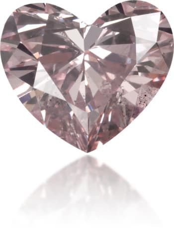 Natural Purple Diamond Heart Shape 0.88 ct Polished