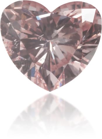 Natural Pink Diamond Heart Shape 0.54 ct Polished