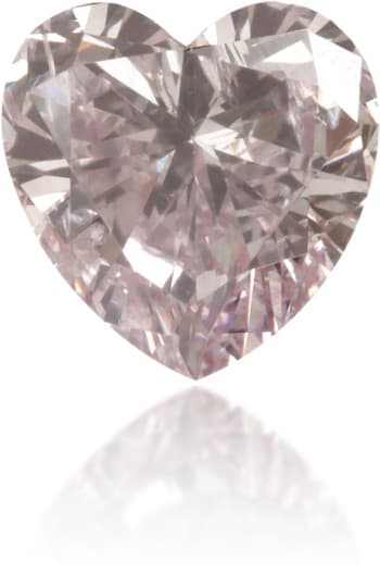 Natural Pink Diamond Heart Shape 0.55 ct Polished