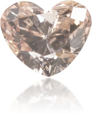 Natural Pink Diamond Heart Shape 0.51 ct Polished