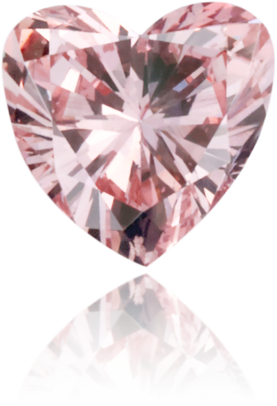 Natural Pink Diamond Heart Shape 0.33 ct Polished