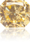 Natural Orange Diamond Square 0.44 ct Polished