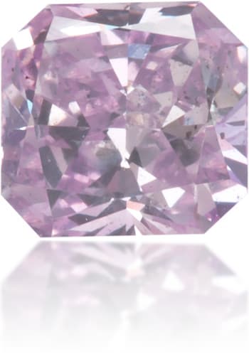 Natural Purple Diamond Square 0.26 ct Polished