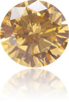 Natural Orange Diamond Round 0.40 ct Polished