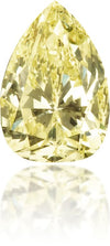 Natural Yellow Diamond Pear Shape 0.38 ct Polished